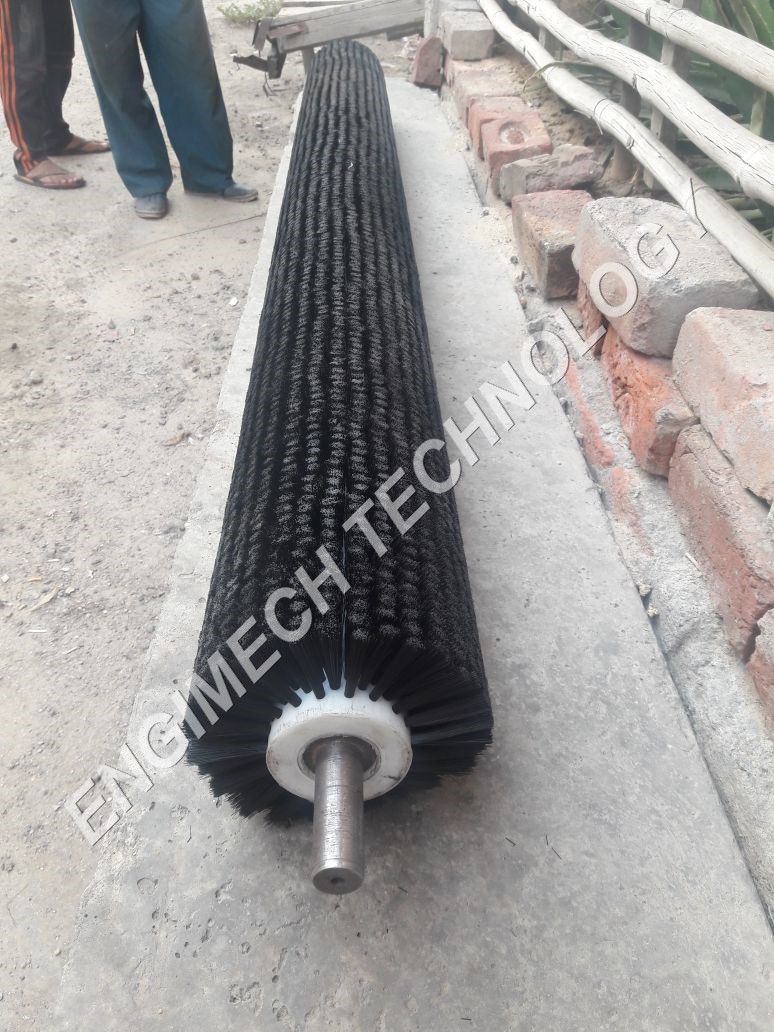 SHAFT MOUNTED NYLON FILAMENT ROLLER BRUSH 